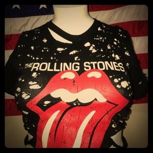 The Rolling Stones crop top